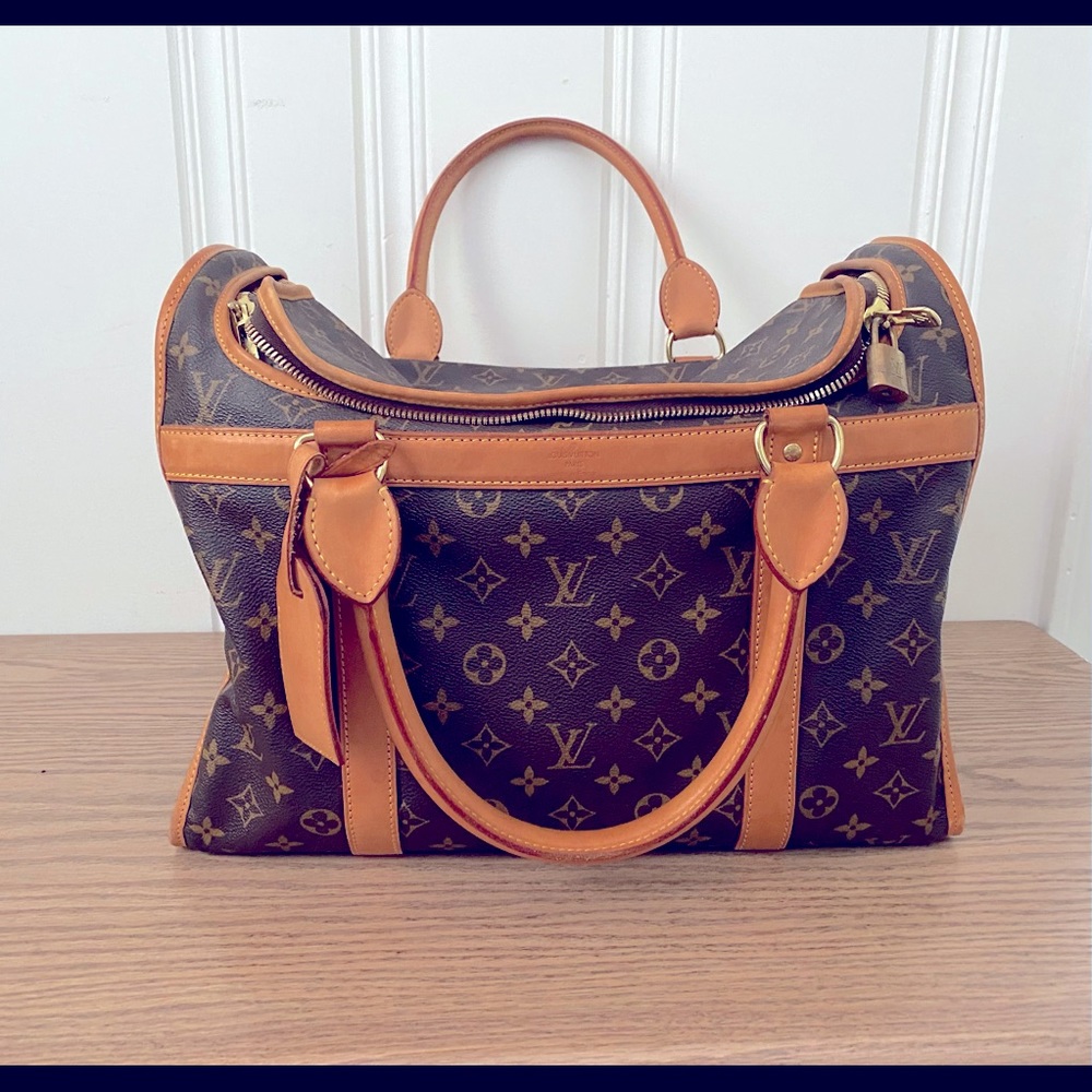 Louis Vuitton dog carrier